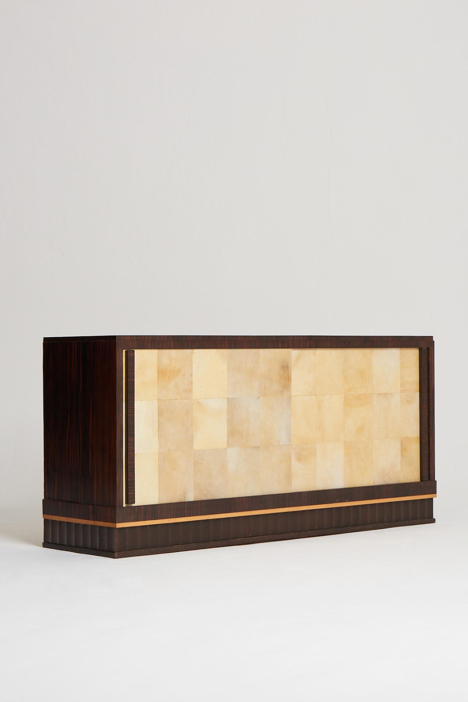 Art Deco Velum and Macassar Sideboard 3