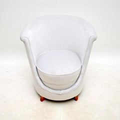 Silla Art Decó de terciopelo para bañera de Hille