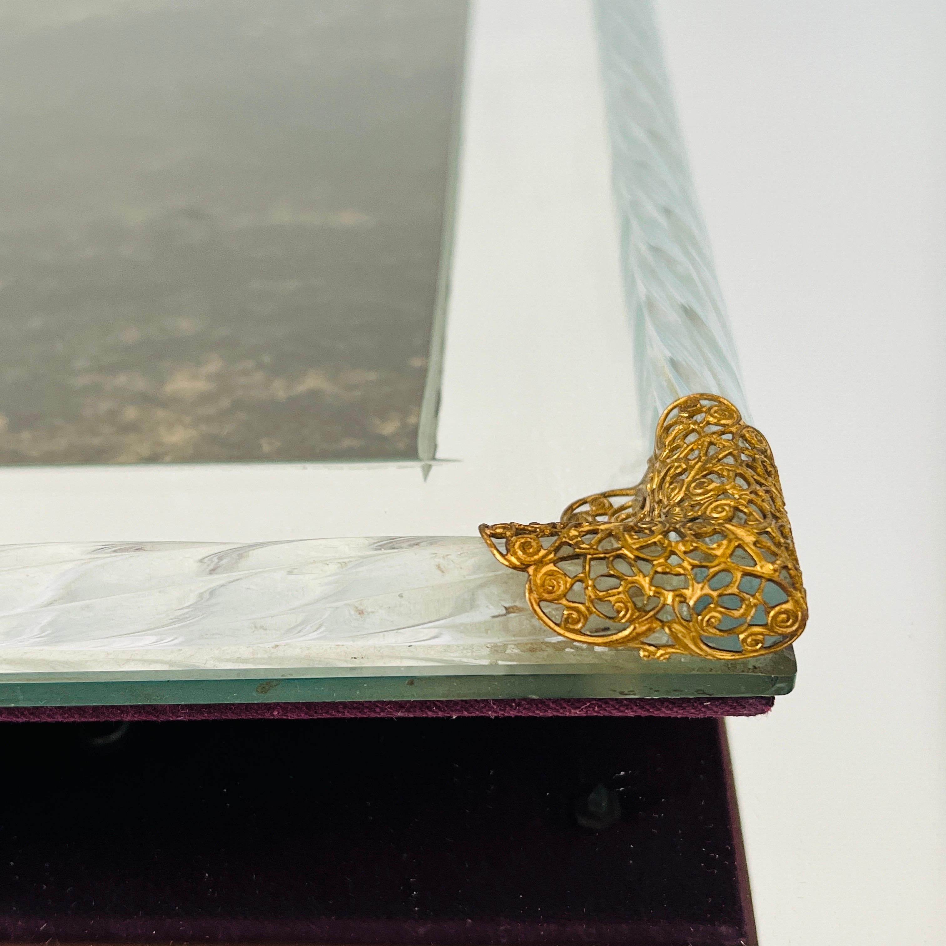 Art Deco Venezianisches Glas und verspiegelter Bilderrahmen, 1930er Jahre  14