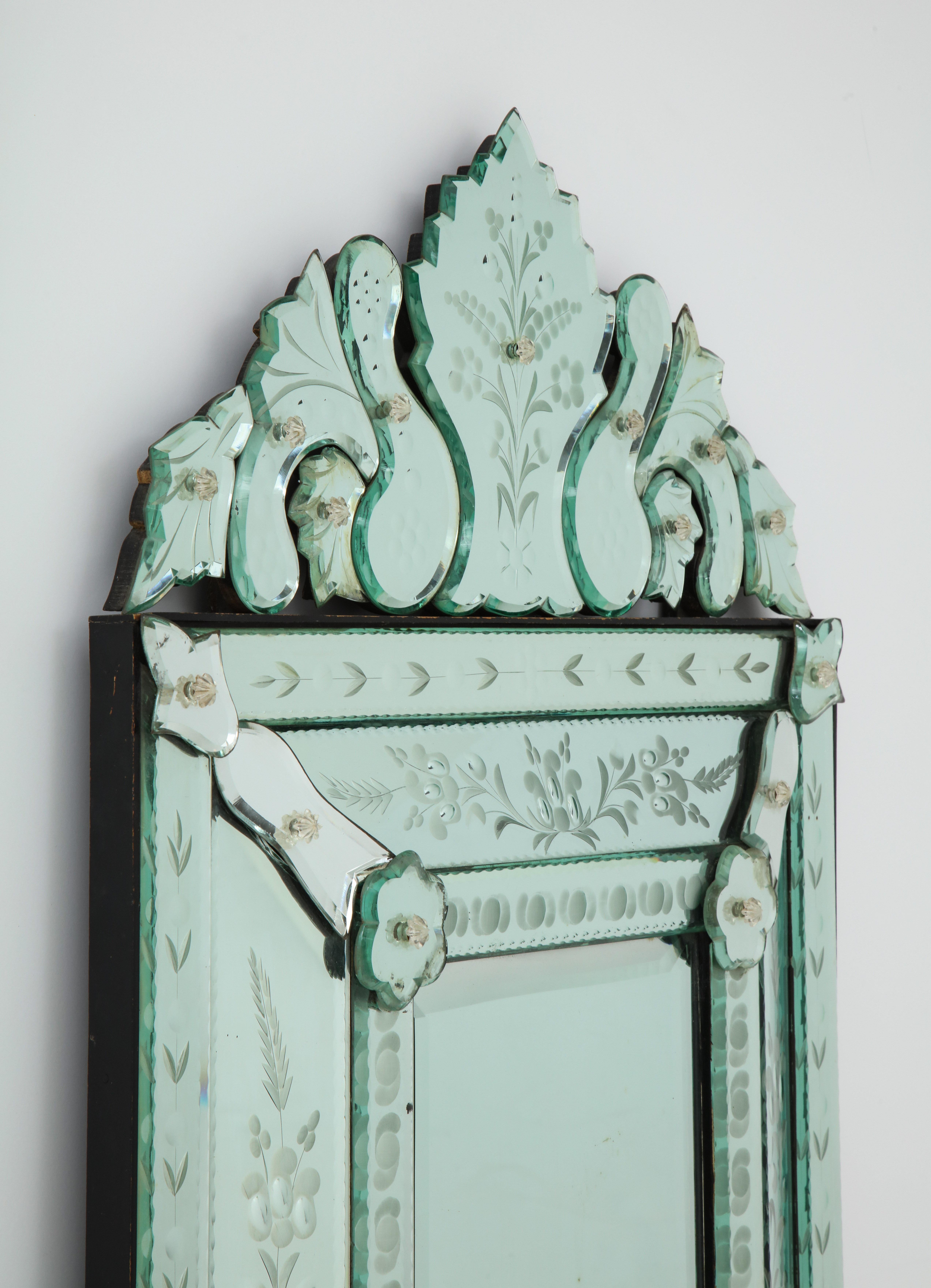 Art Deco Venetian Mirror In Fair Condition In New York, NY