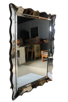 Art Deco Venetian Style Wall Mirror C. 1930 - 1950's