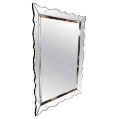 Art Deco Venetian Style Wall Mirror C. 1930 - 1950's