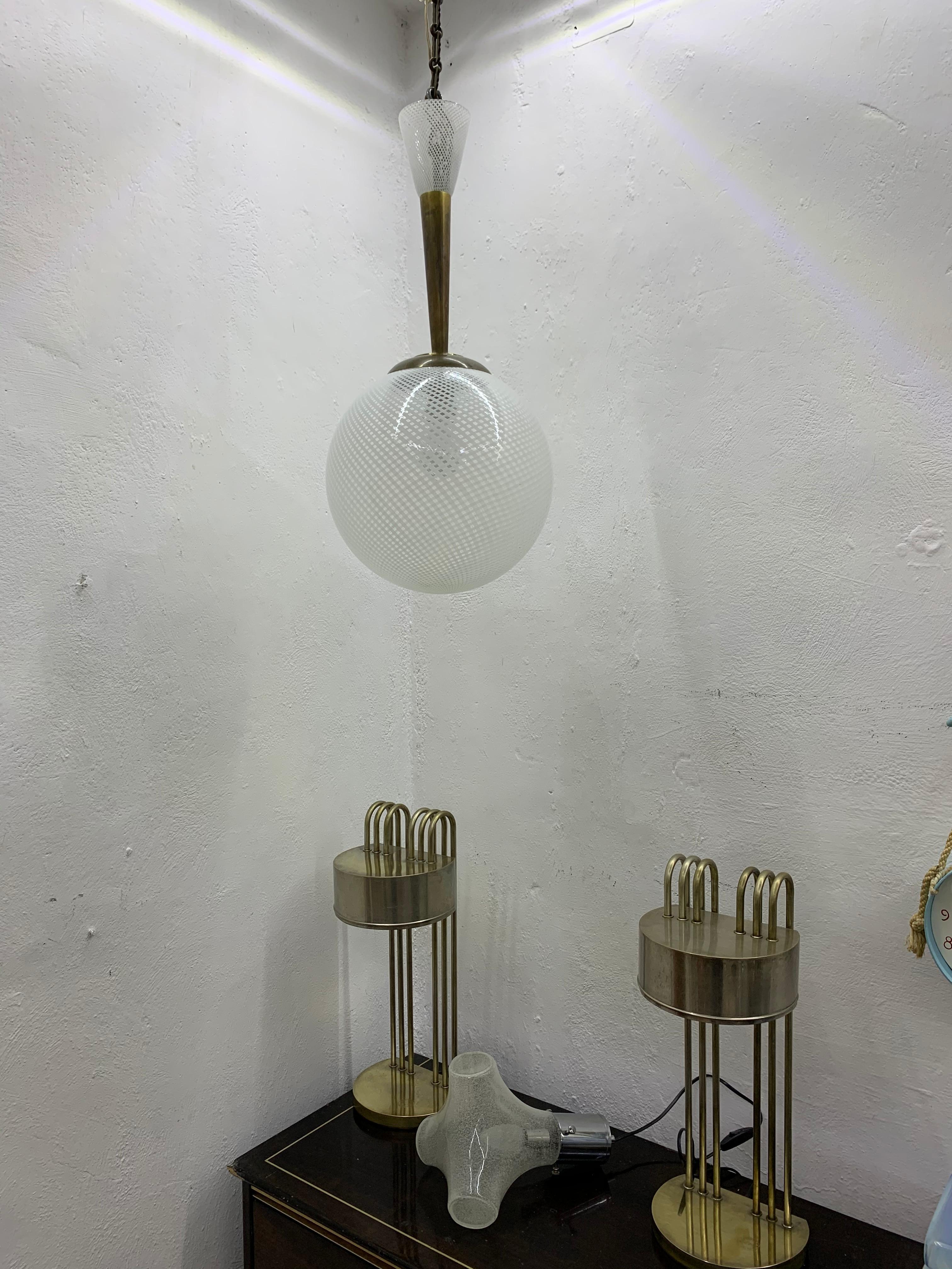 Art Deco chandelier by Venini in the 