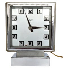 Art Deco Very Rare 1930s English Smiths Electric 'Mystery Clock'
