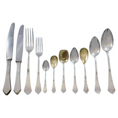 Art Deco Wien Österreich 800er Silber Besteckset Service 165 Teile Abendessen