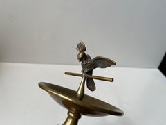 Vassoio per anelli in stile Art Déco di Vienna con cacatua in bronzo, 1920