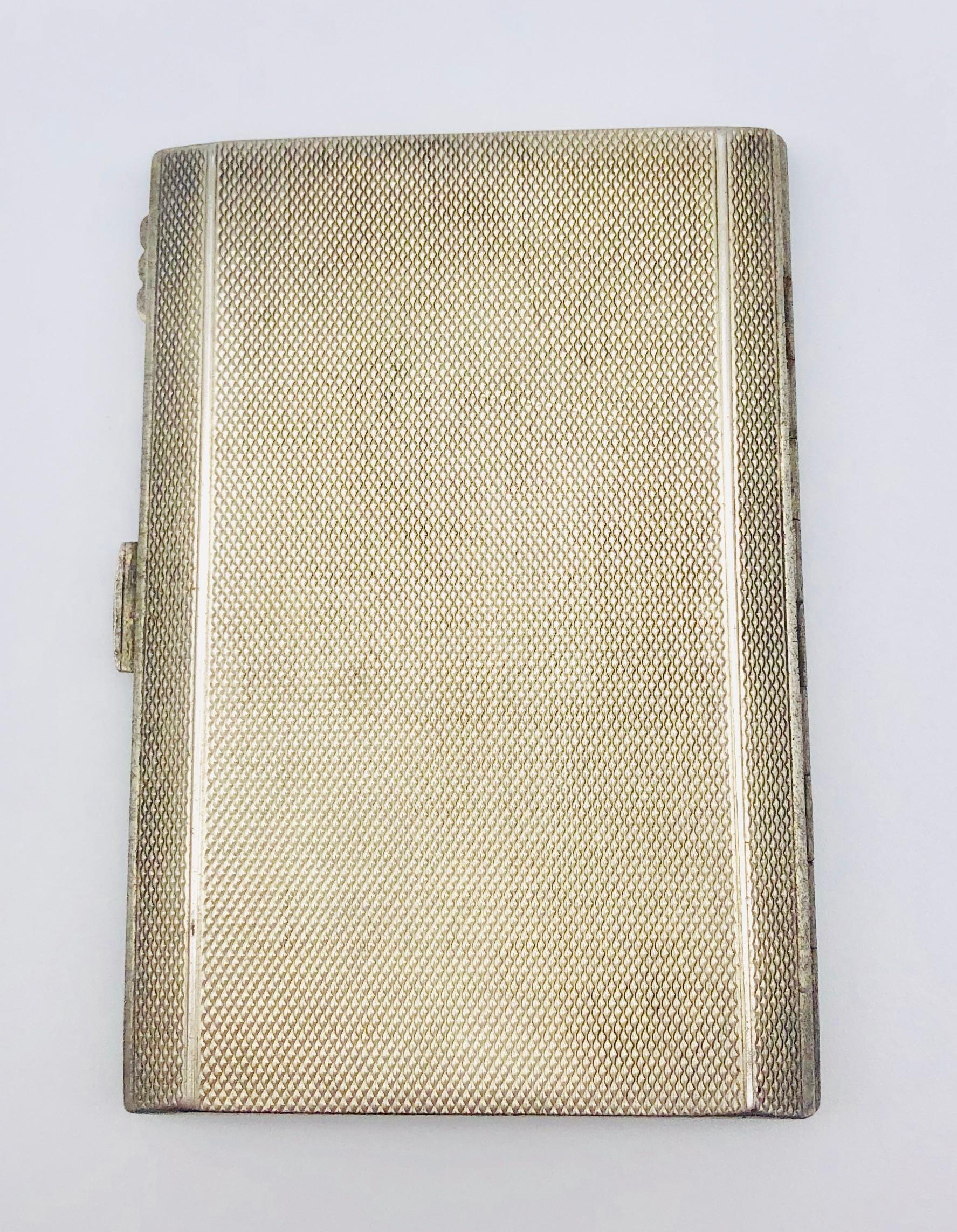 Antiquités  Porte-cartes d'appel Art Déco en argent émaillé de Vienne Excellent état - En vente à Munich, Bavaria