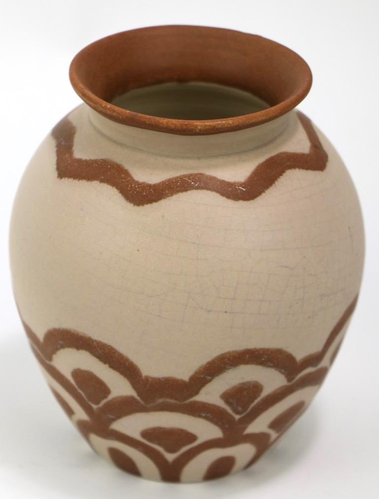 Art Deco Villeroy And Boch Pottery Vase At 1stdibs A52
