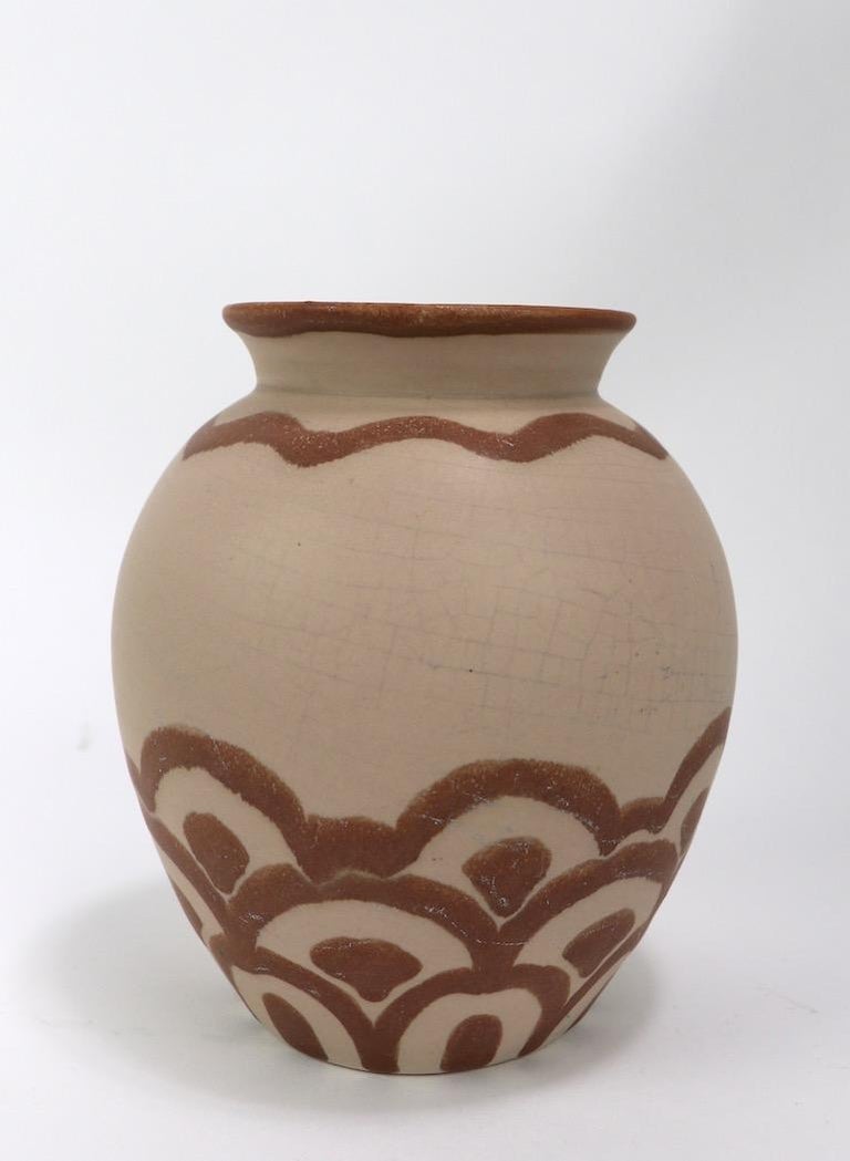 Art Deco Villeroy And Boch Pottery Vase For Sale At 1stdibs