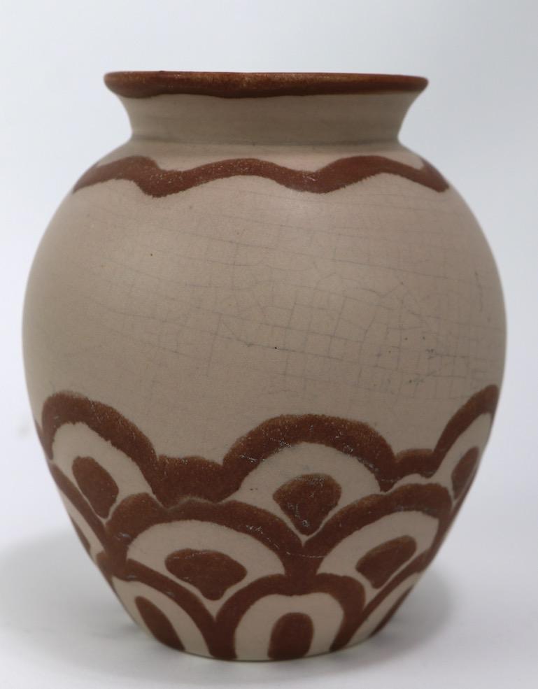  Art Deco Villeroy and Boch Pottery Vase 2