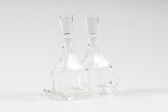 Classe de coupe de vinaigre et d'huile Art Déco Vers 1920