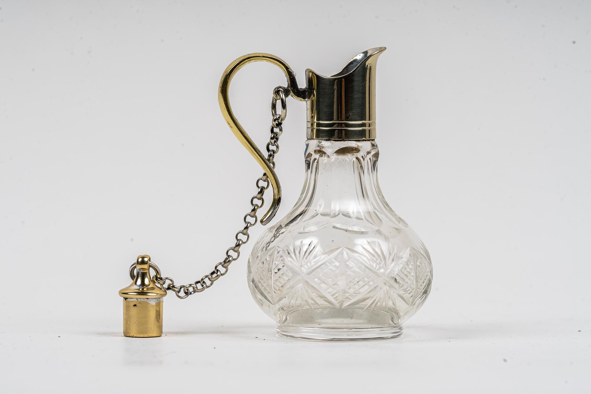 Polished Art Deco Vinegar Bottle Vienna around 1920s For Sale