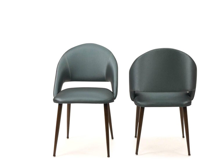 Art Deco Vinyl Dining Chairs For At 1stdibs Wood Art Deco Vinyl Dining Chairs For