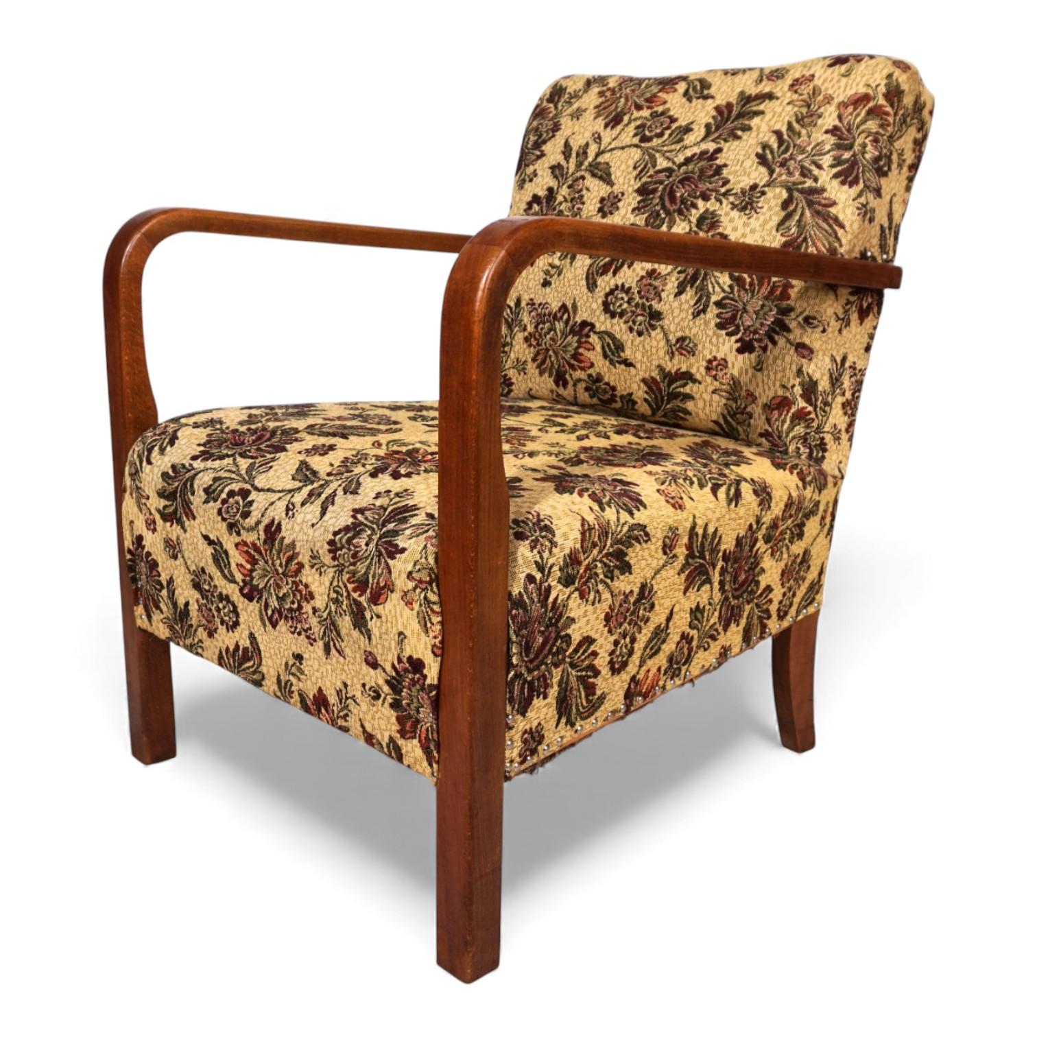 Sillón Art Decó vintage, 1930 mediados del siglo XX en venta