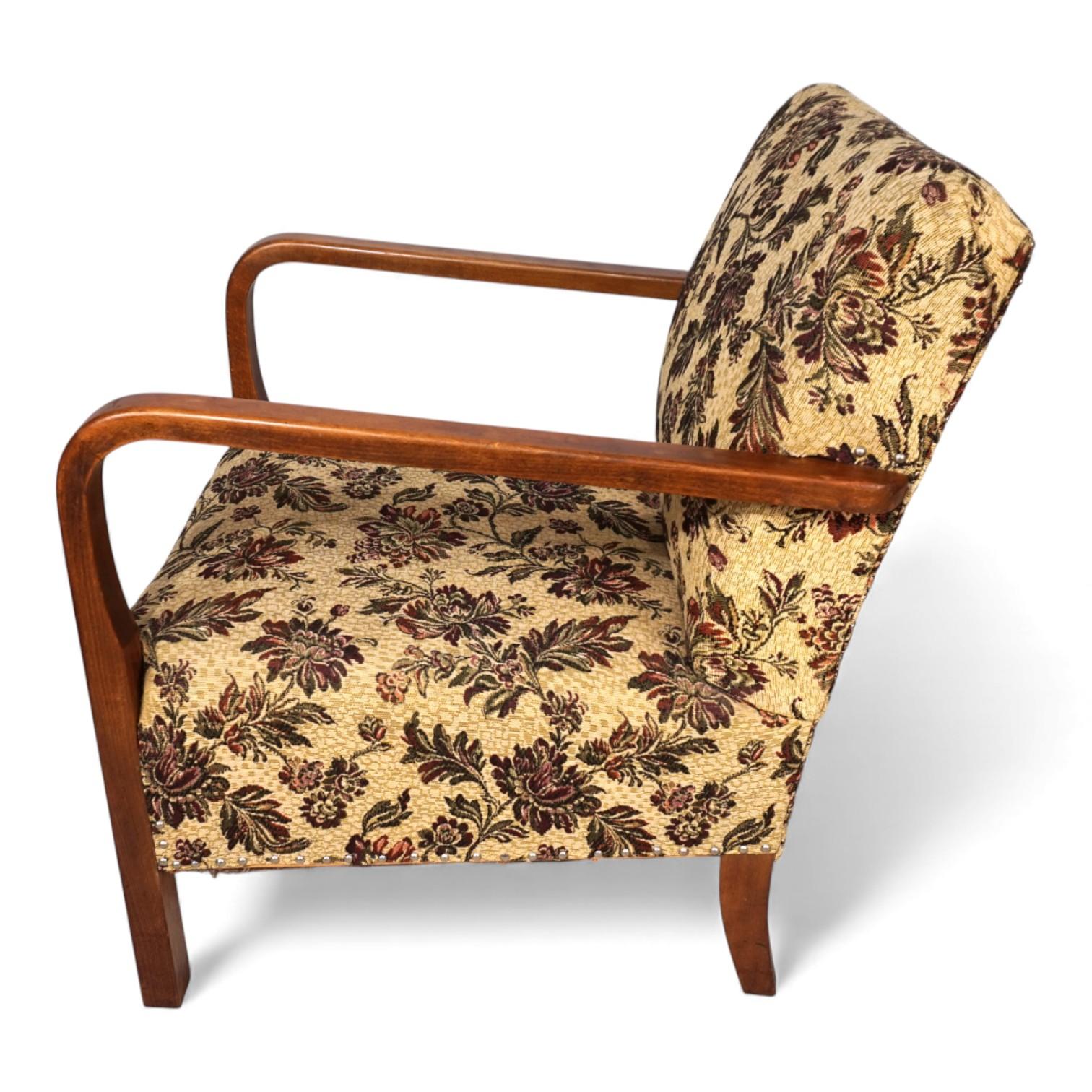 Sillón Art Decó vintage, 1930 Tela en venta