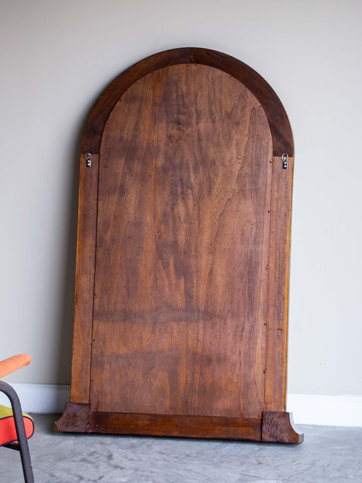 Art Deco Vintage Austrian Burl Walnut Mirror, circa 1930 8