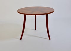 Art Deco Vintage Beech Walnut Circular Side Table Josef Frank circa 1927 Vienna
