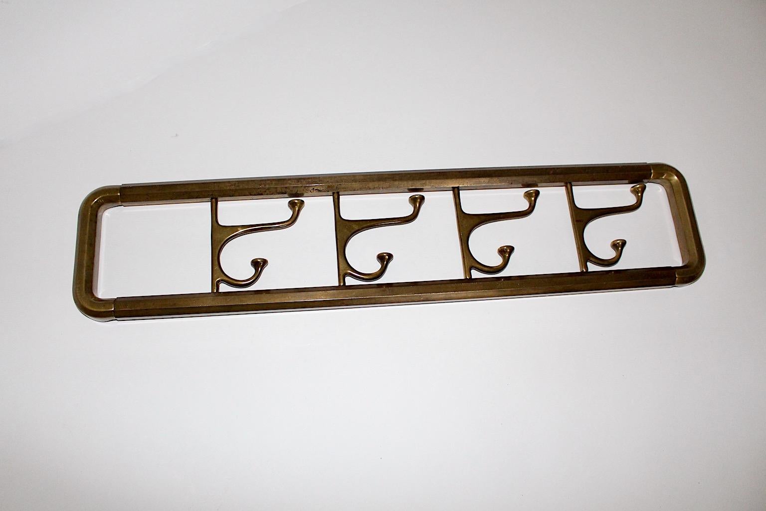 brass wall hook rack