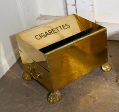 Cendrier d'hôtel Art Déco vintage en laiton