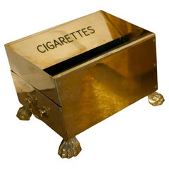 Art Deco Vintage Brass Hotel Floor Ashtray