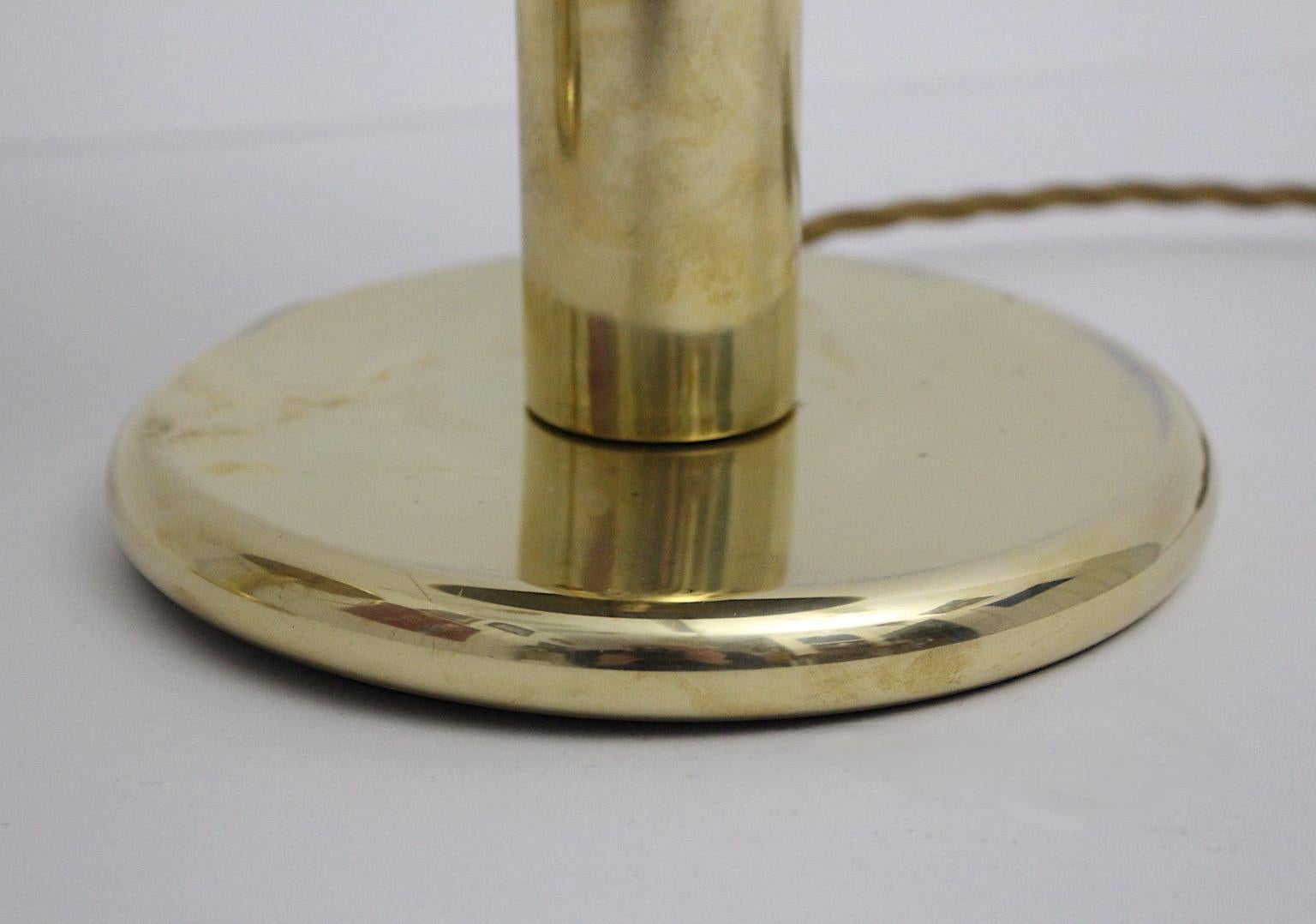 Art Deco Vintage Brass Table Lamps Nightstand Lamps Mushroom 1930s Sweden For Sale 5