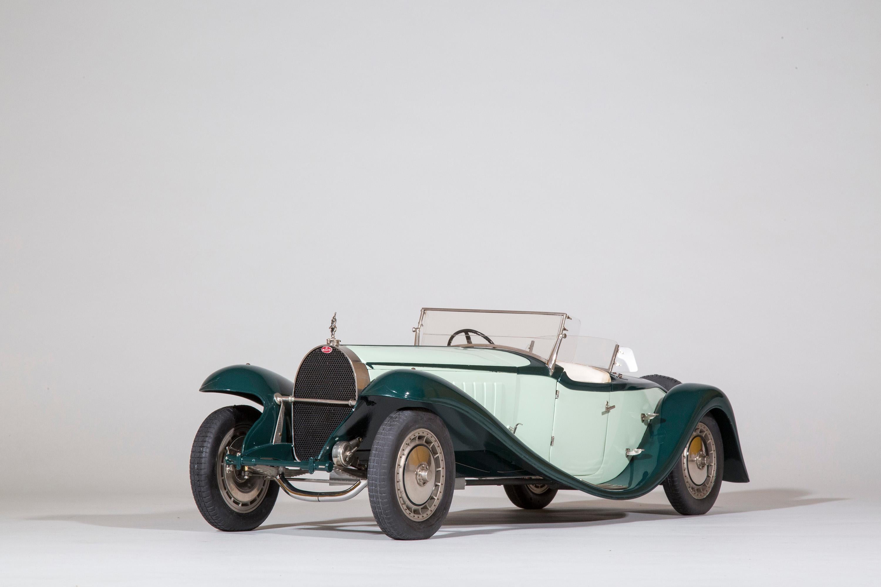 Art Deco Vintage Car Model 1932 Bugatti 41 Royale Roadster Massive 1 8 Scale For Sale At 1stdibs