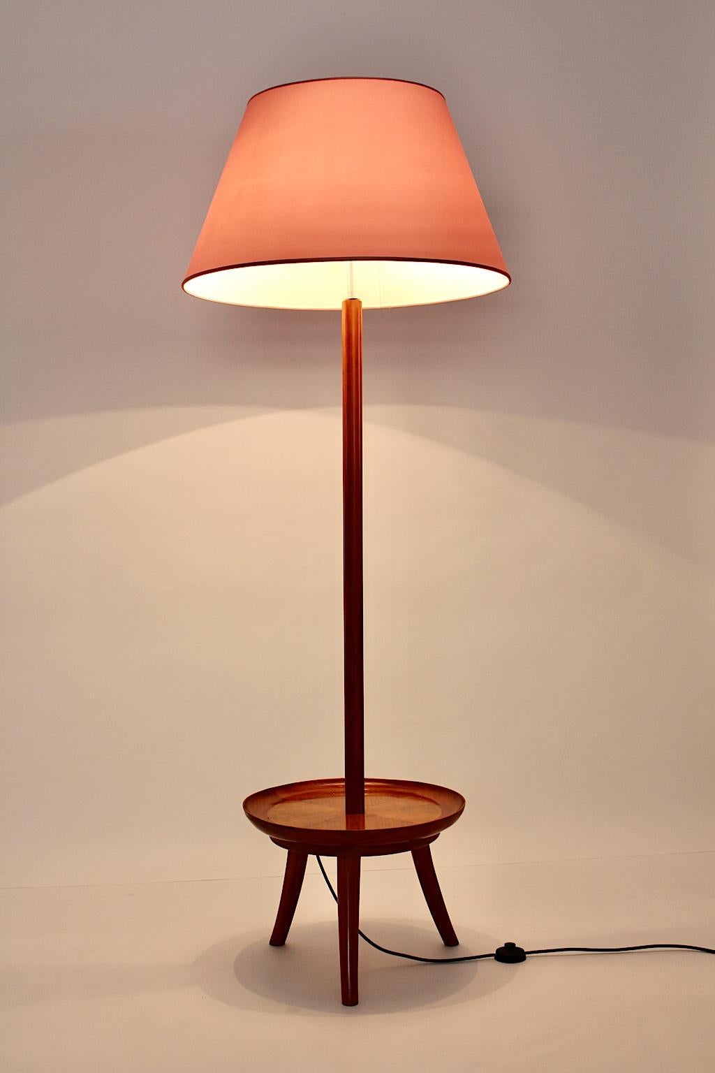 vintage floor lamp table