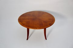Art Deco Vintage Circular Coffee Table Cherry Wood Josef Frank circa 1932 Vienna