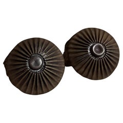 Orecchini a clip in ottone Art of Vintage San Francisco CA
