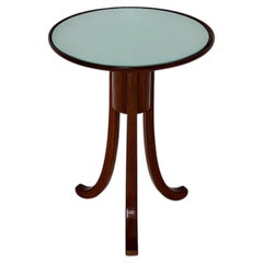 Art Deco Vintage Coffee Table Side Table Oak Teal Glass Josef Frank 1930s Vienna