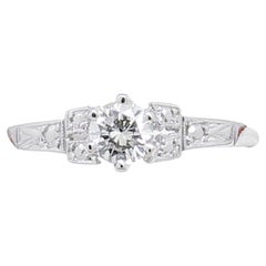 Art Deco Vintage Diamond Engagement Ring