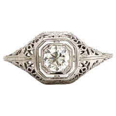 Art Deco Vintage Diamond Engagement Ring