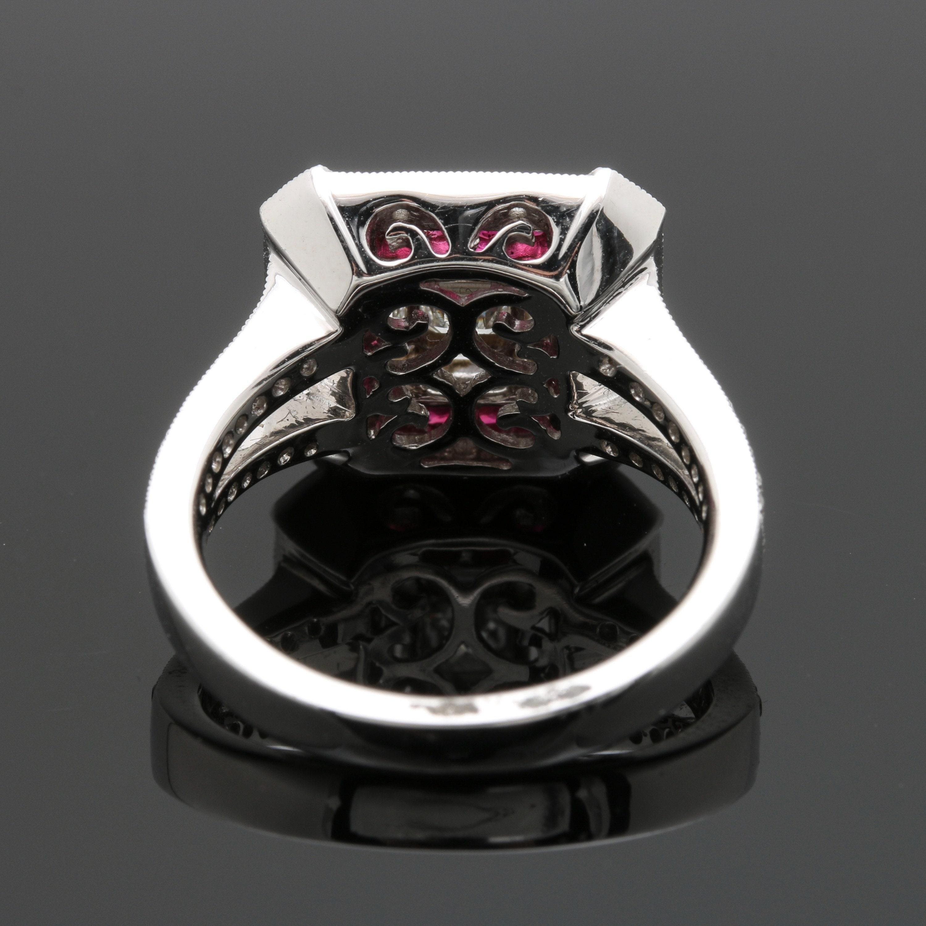 For Sale:  Art Deco Vintage Diamond Engagement Ring Antique Diamond White Gold Fashion Ring 5