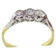 Art Deco Vintage Diamond Trilogy Ring