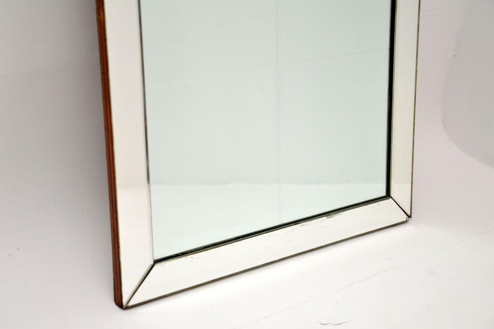 Art Deco Vintage Etched Mirror In Good Condition In London, GB