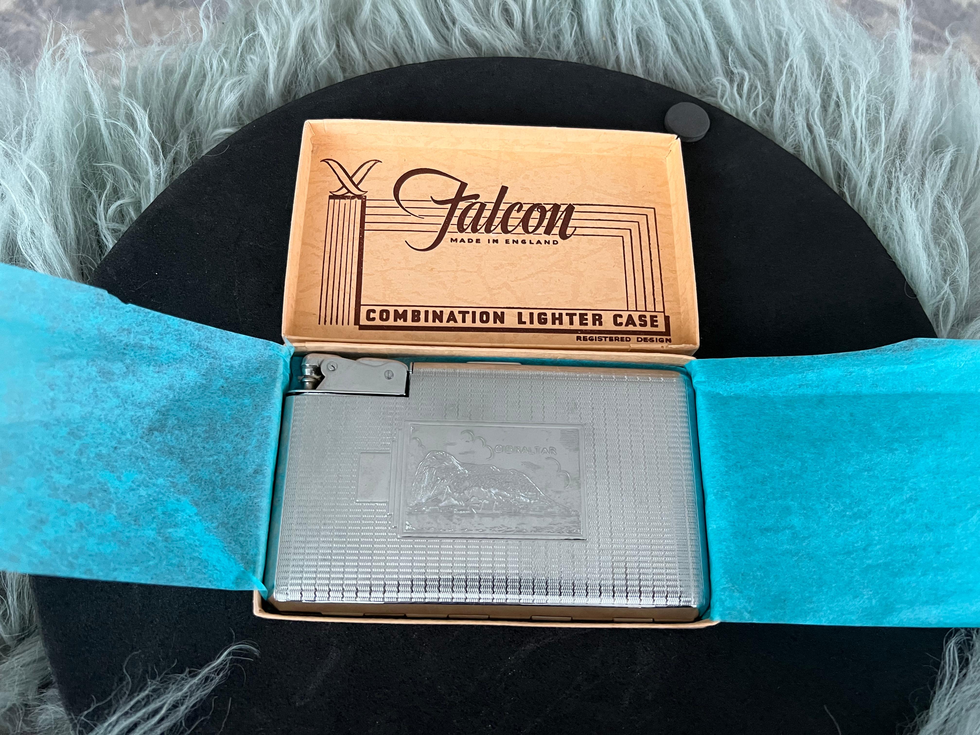 vintage cigarette case with lighter