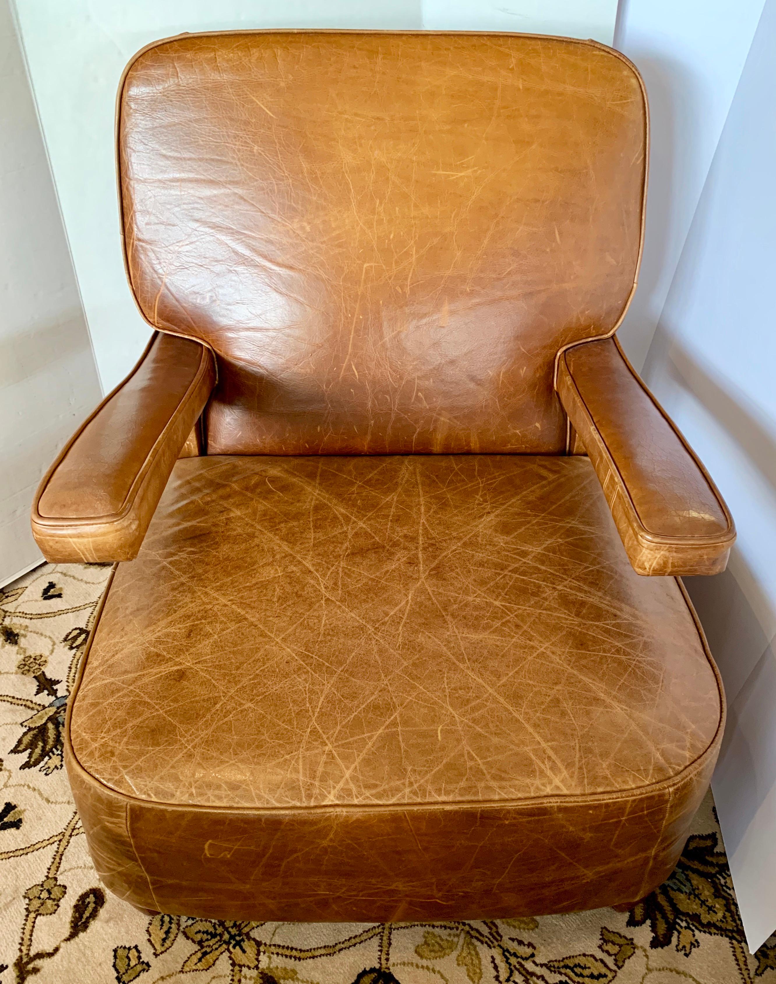 leather cigar chair