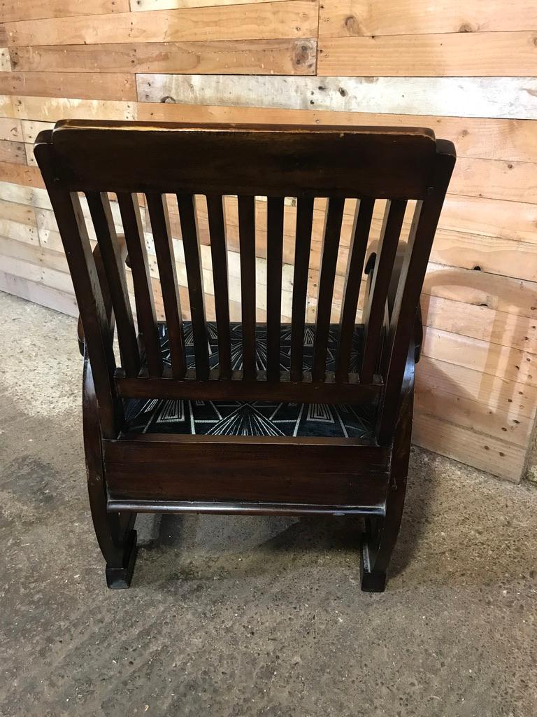 Art Deco Vintage French Wooden Armchair, 1930 For Sale 4