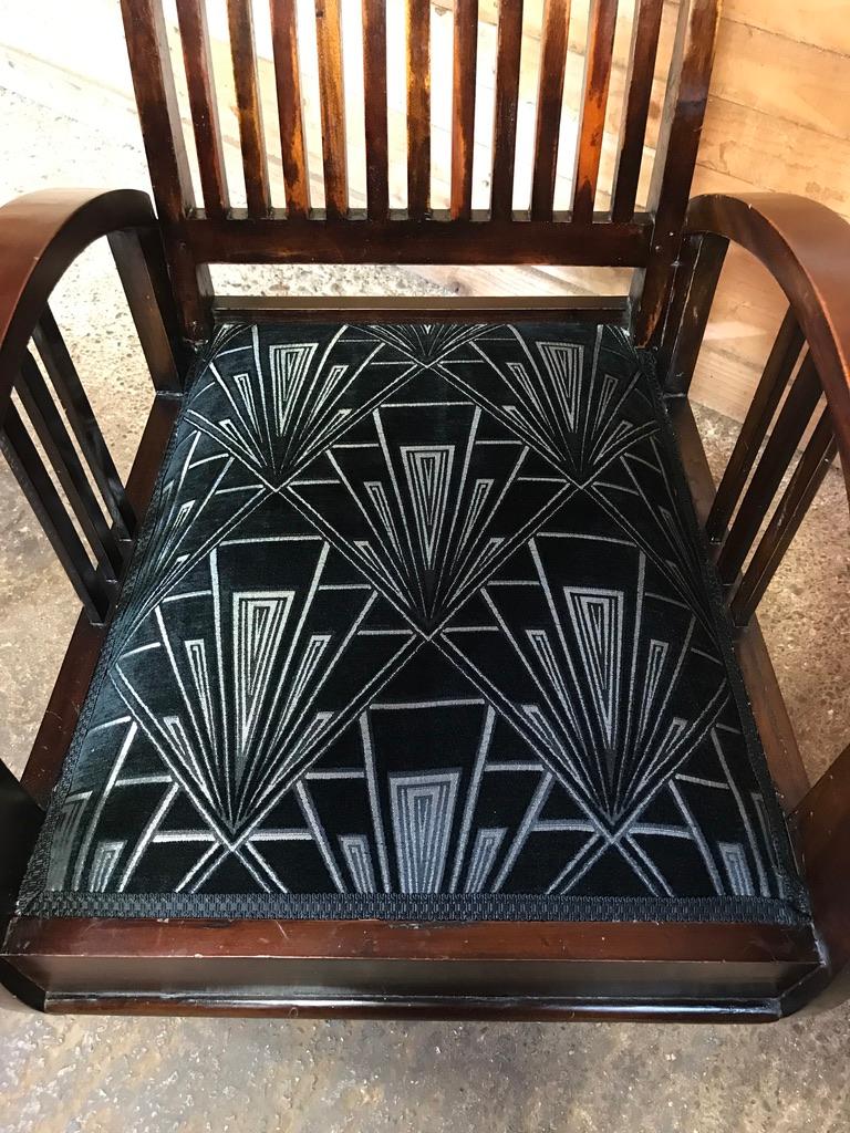 Poltrona francese in legno Art Deco Vintage, 1930 in vendita 2