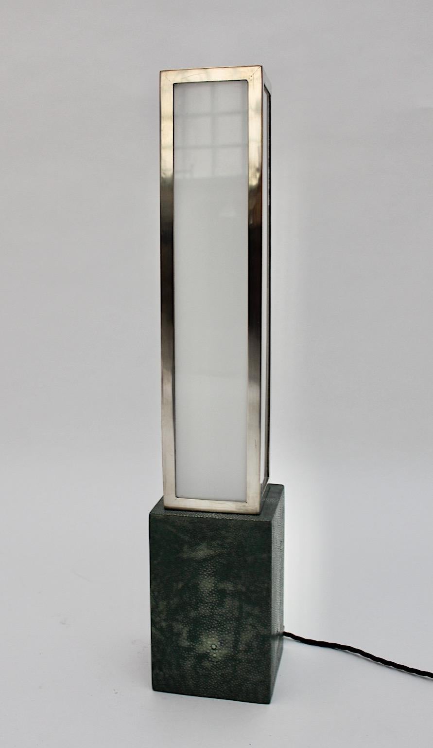 Plexiglass Art Deco Vintage Geometric Table Lamp Style Eckart Muthesius 1920s Germany For Sale