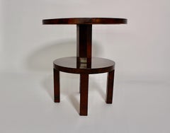 Art Deco Vintage Geometric Walnut Coffee Table Ludwig Schmitt 1930s Vienna