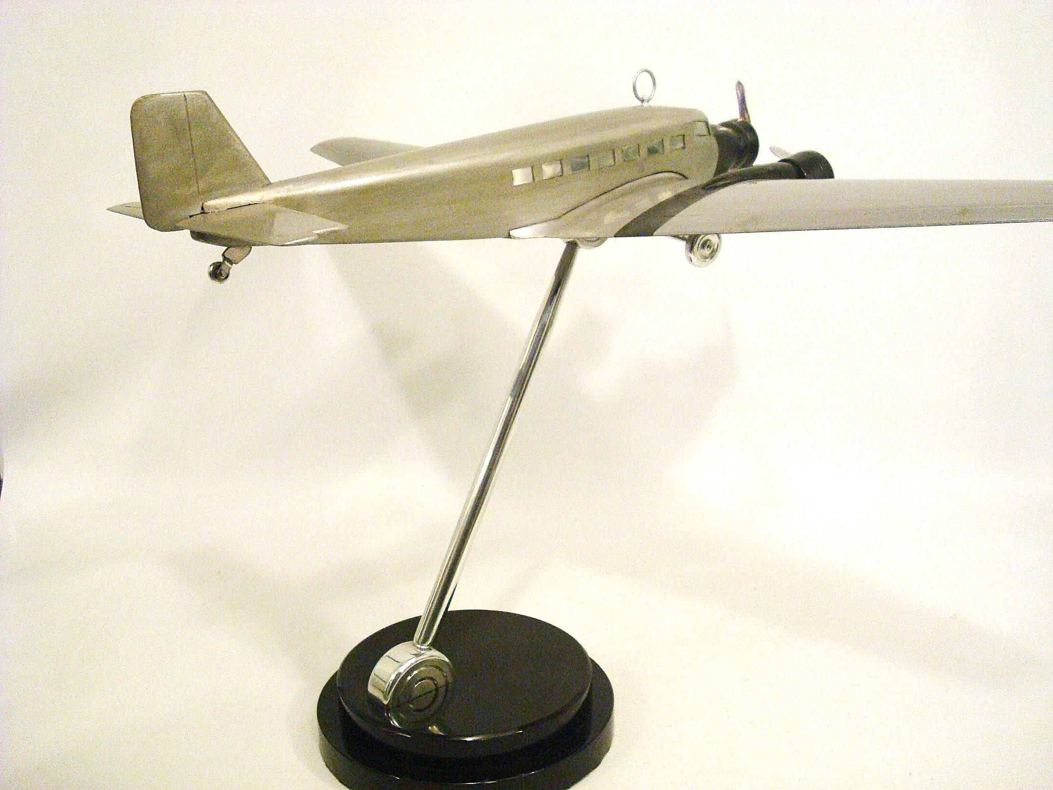 Art of Vintage Vintage Junkers Airplane Desk Model 1930's en vente 4