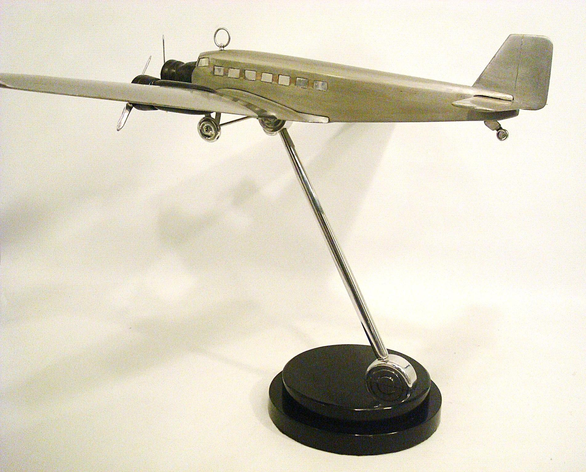 Art of Vintage Vintage Junkers Airplane Desk Model 1930's en vente 5