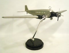 Art Deco Vintage Junkers Airplane Desk Model 1930´s