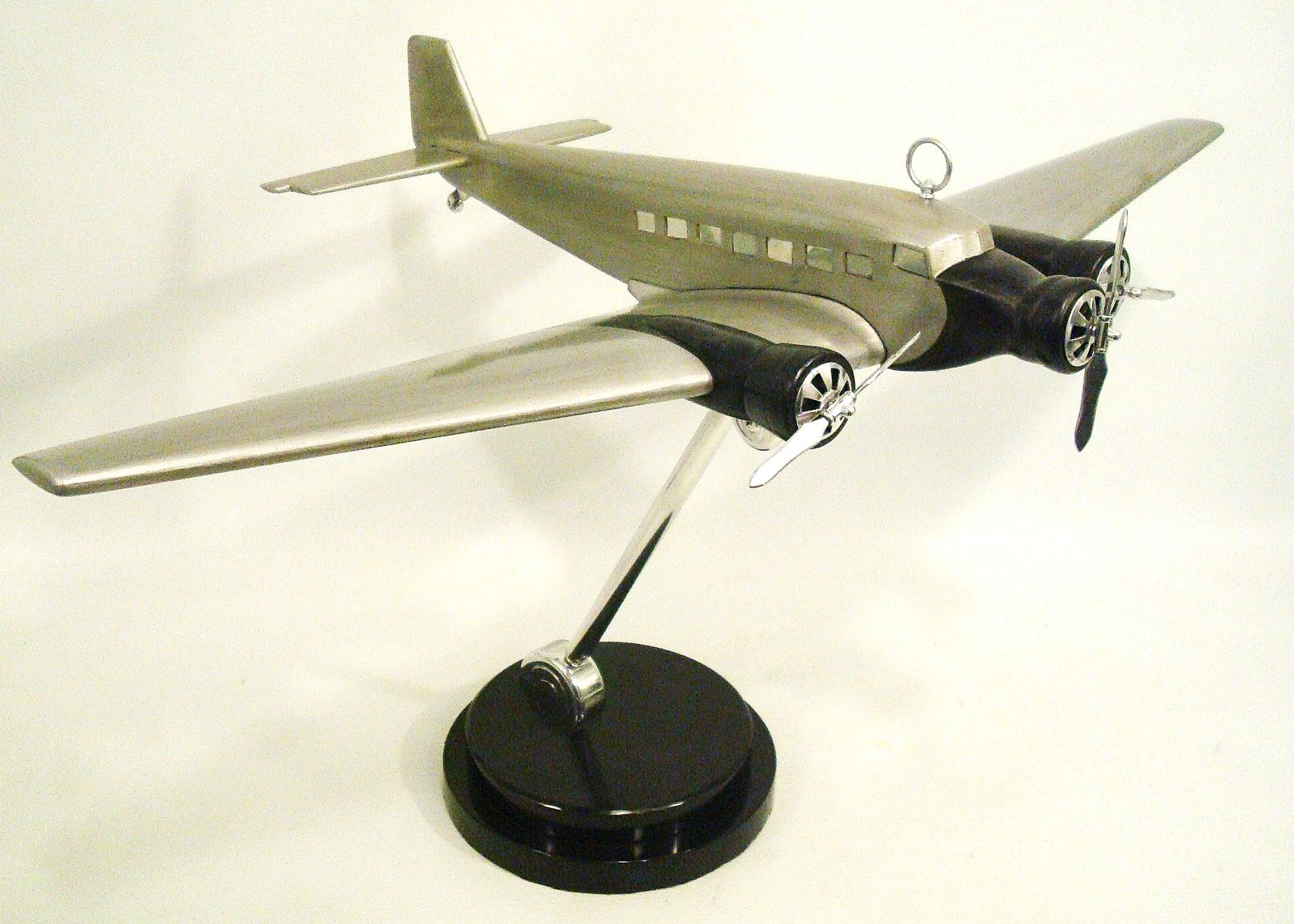 Allemand Art of Vintage Vintage Junkers Airplane Desk Model 1930's en vente