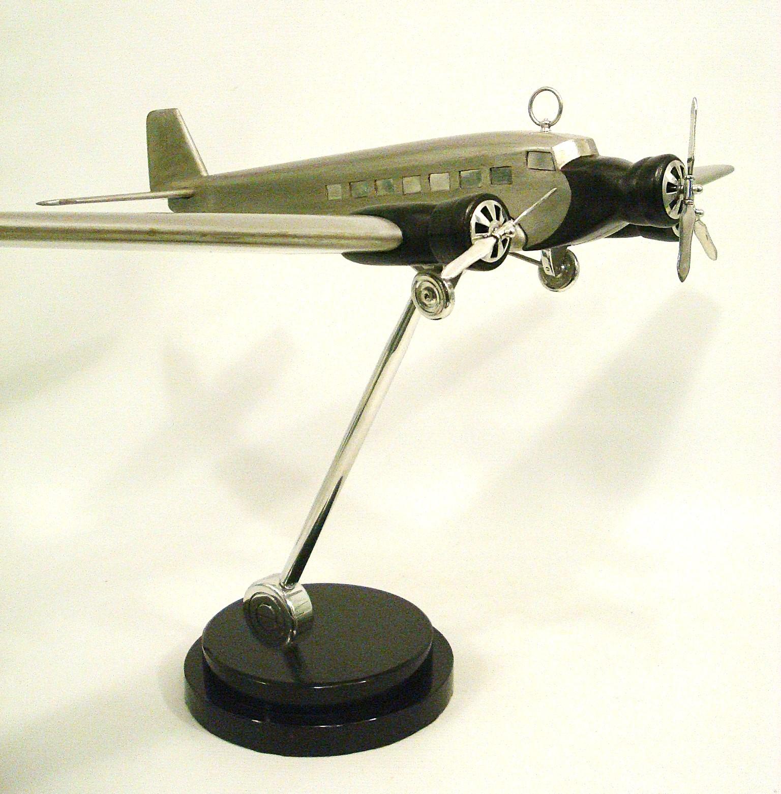 Art of Vintage Vintage Junkers Airplane Desk Model 1930's en vente 1