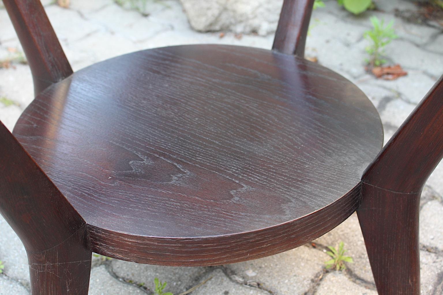 Tavolino Art Deco Vintage Oak A Kropacek 1940s Repubblica Ceca in vendita 2