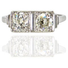 Art Deco Vintage Platinum Diamond Ring