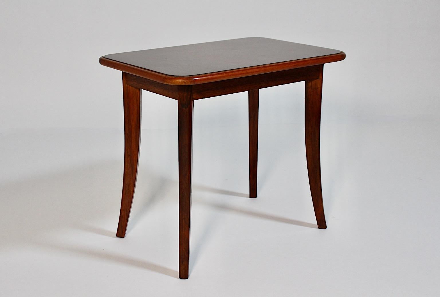 Art Deco Vintage Rectangular Side Table Coffee Table Circle Josef Frank 1930s 1
