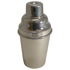 Art Deco Vintage Silver Plated Cocktail Shaker by Mappin and Webb, Ice Breaker